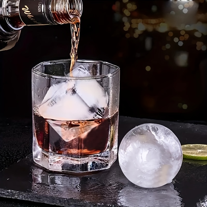 Large Sphere Ice Cube Tray Ice Mold for Cocktail and Scotch- Ice Ball Maker  - green