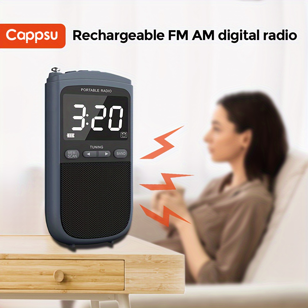 Portable AM FM Radio, FM / AM / SW / LW / TV Sound Full Frequency Receiver  Receiving Radio Shortwave Radio Alarm Clock With Button automatic backlight  Function(10K) : : Electronics