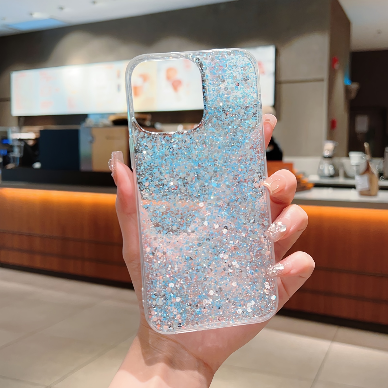 Glitter Case For iPhone 15 14 13 12 11 Pro Max XR Clear Thin Soft Silicone  Cover