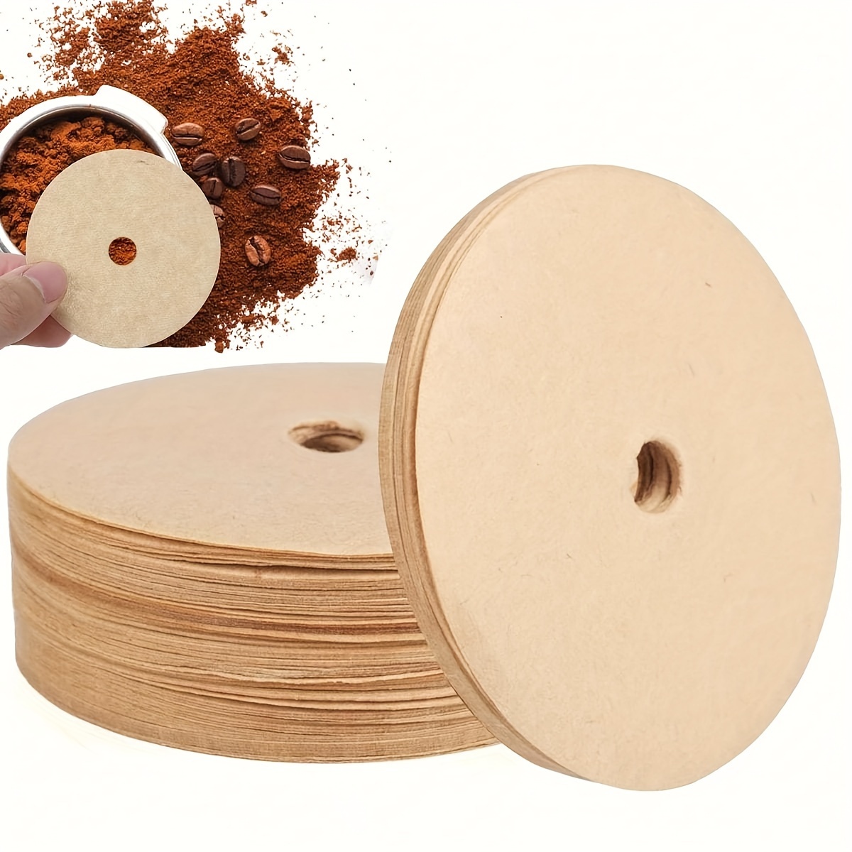 Round Coffee Filter Paper Disposable Coffee Filters Coffee - Temu