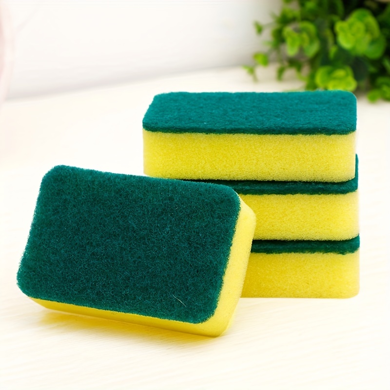 2pcs Automatic Liquid Kitchen Cleaning Brush,Dish & Pot Cleaning Sponge  With Handle,Removable Reusable Dishwashing Tool, Sponge Wipes.