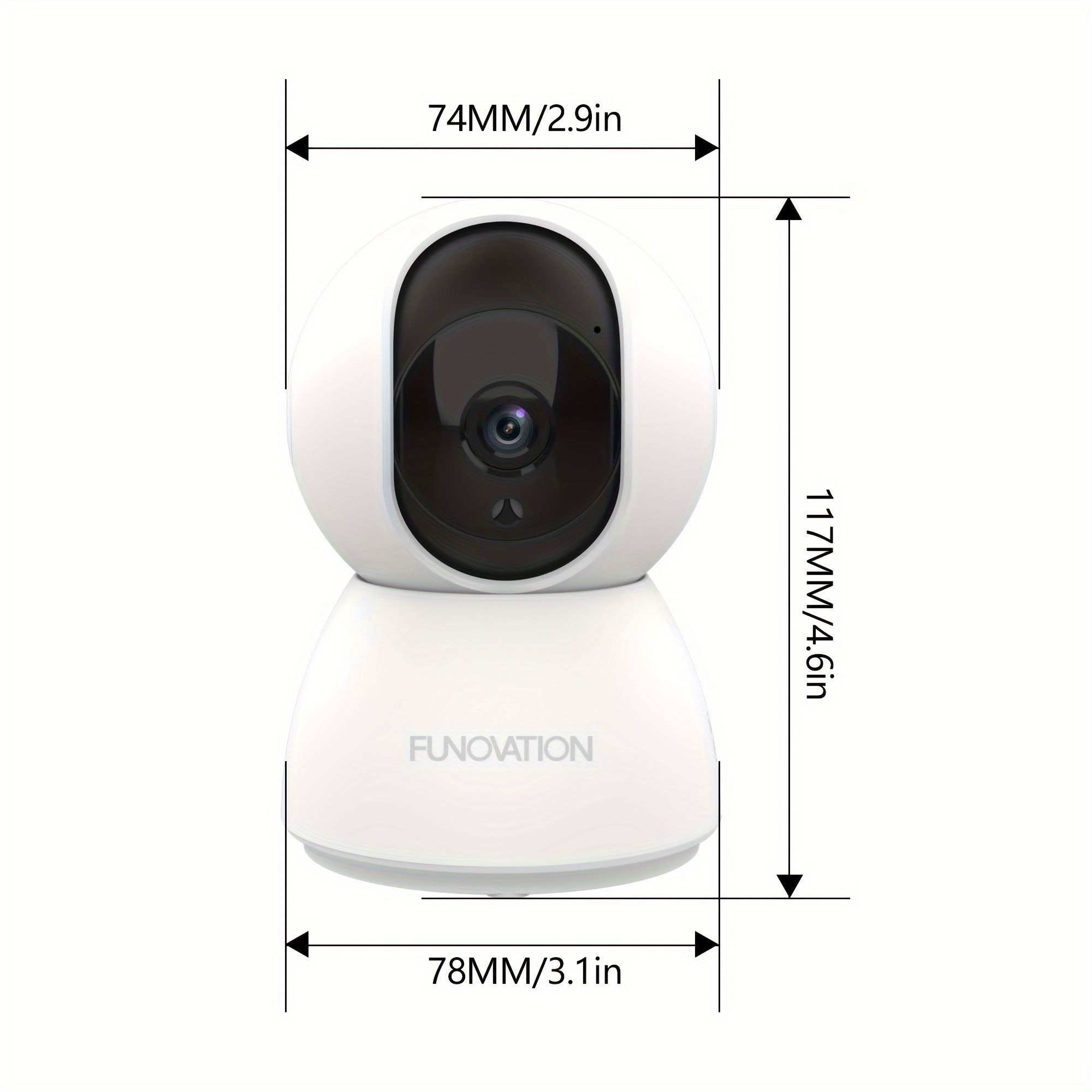 Xiaomi Mi 360 ° Home Security Camera 2K, Surveillance Camera Baby Monitor,  360 Angle Video Night Vision, Human Detection with AI -6P Lens -Aperture