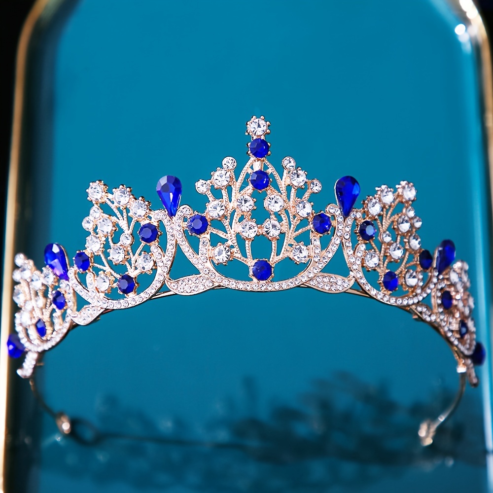 1pc Elegante Strass Principessa Corona Principessa Regina - Temu Italy