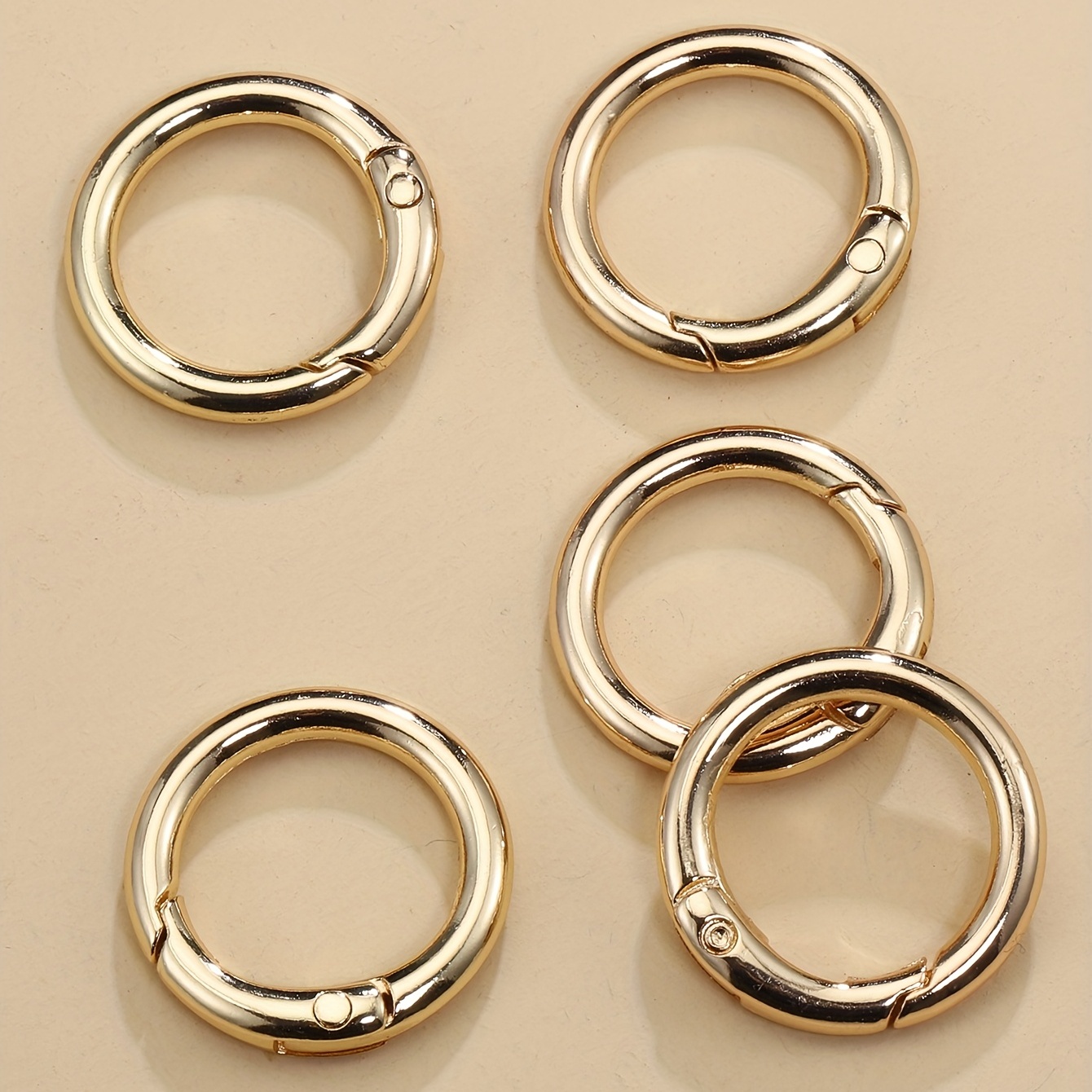 Silver Spring O Ring Spring Gate Ring Round Spring Snap Hooks