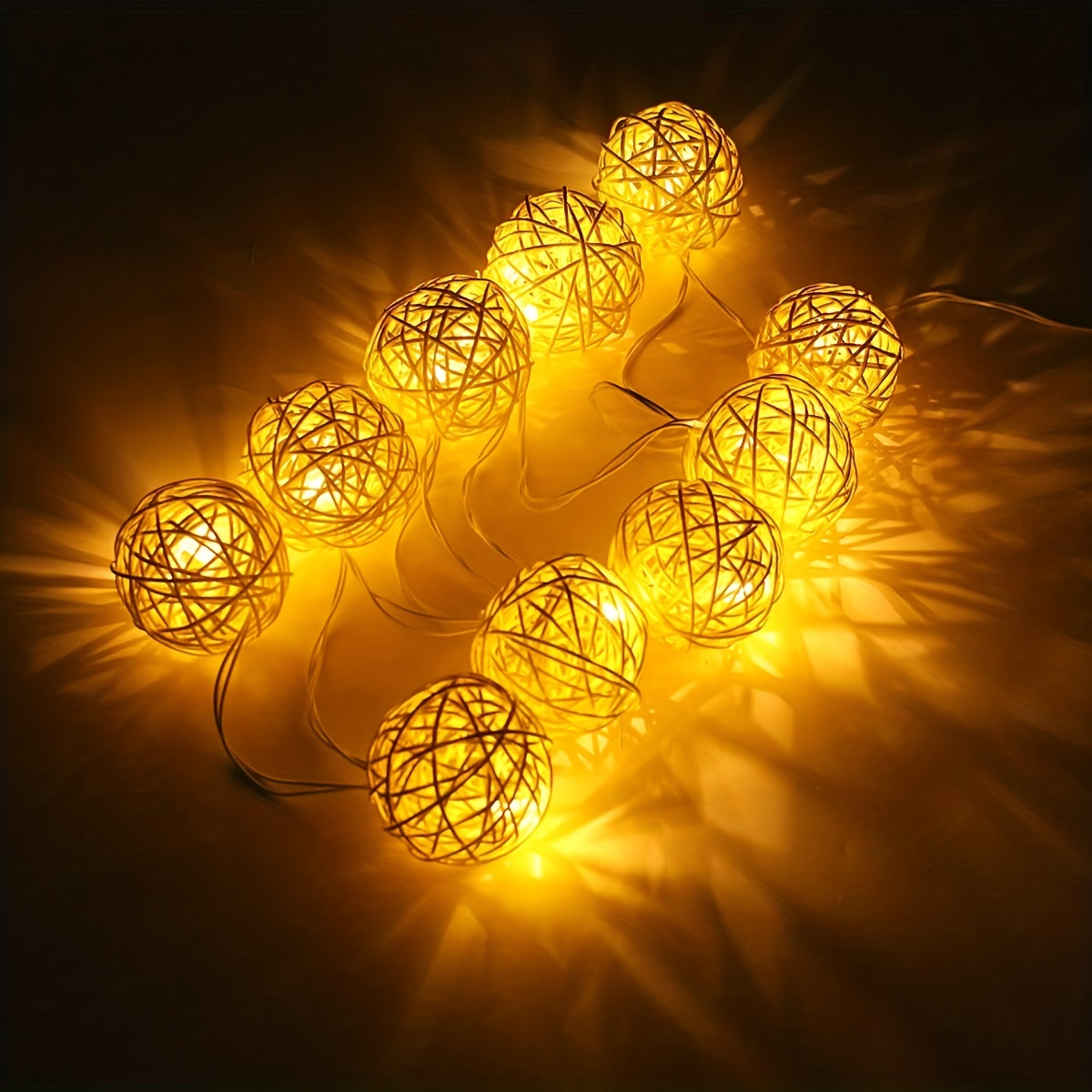 20 Leds Fairy Lights Ball Lights String Battery Operated - Temu