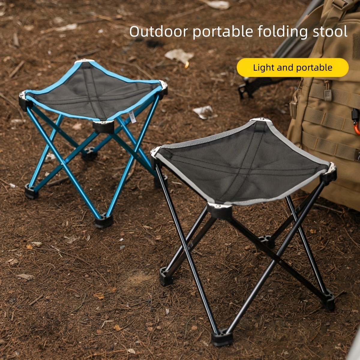 1pc Portable Folding Stool Large Aluminum Alloy Outdoor Lightweight Chair  Multi Functional 4 Legged Corner Stool For Fishing Camping - Sports &  Outdoors - Temu