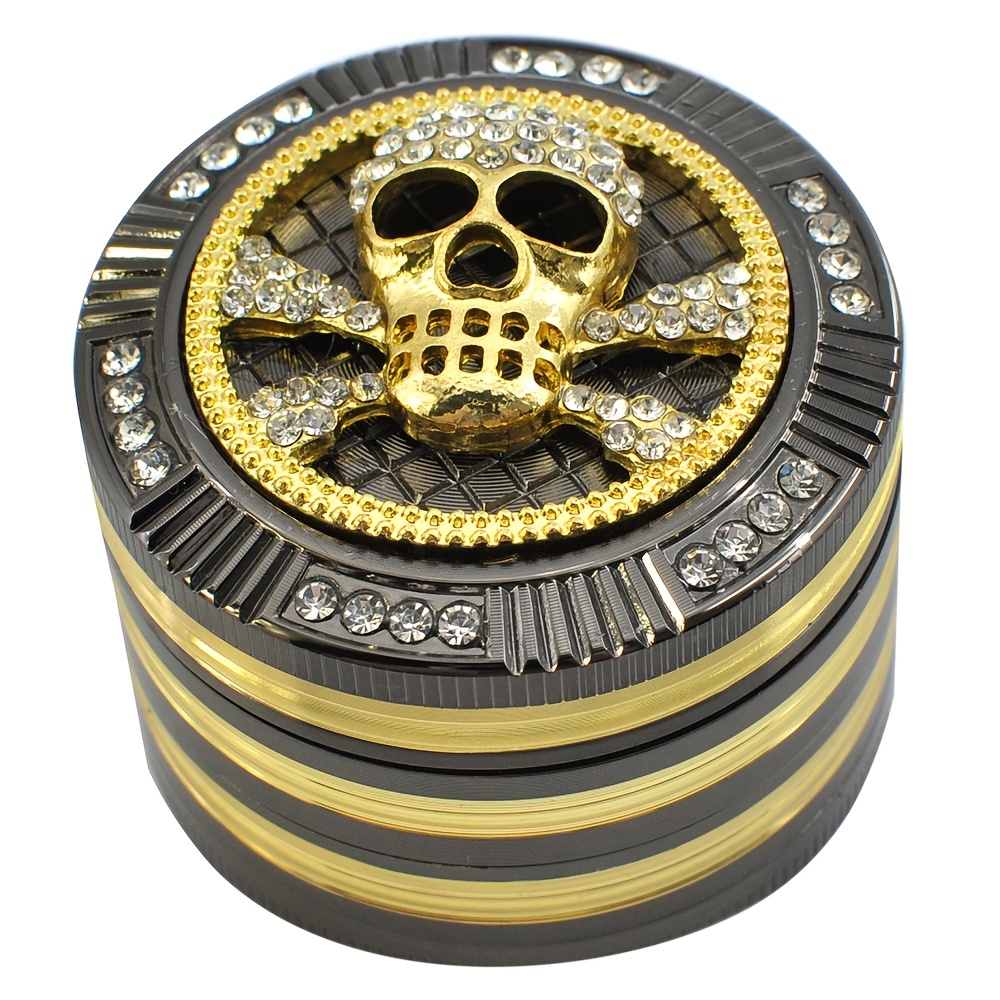 Grinder Alloy Herbal Herb Tobacco Grinder Smoking Accessories Gold Smoke  Cutter