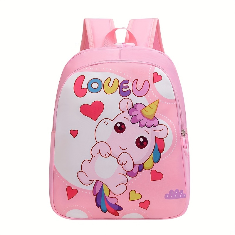 Mochila Preescolar Bebés Niñas Mochila Escolar Unicornio - Temu Spain