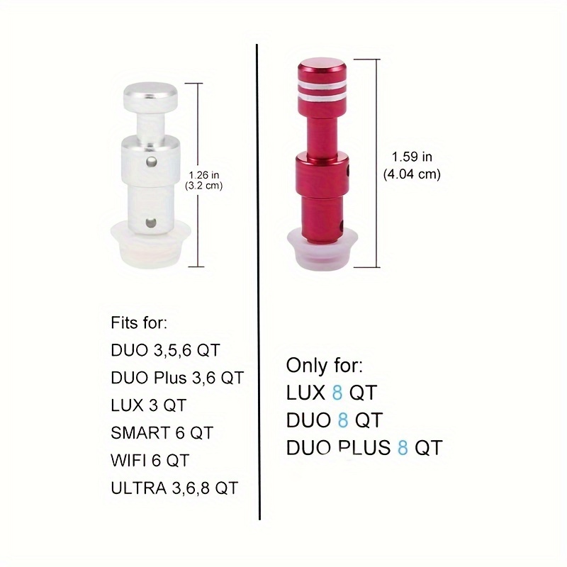 Float Valve Seal for Instant Pot Replacement Parts with 6 Sealer Gasket,  Fits Duo 3, 5, 6 Qt, Duo Plus 3, 6 Qt, Ultra 3, 6, 8 Qt, Lux 3 Qt