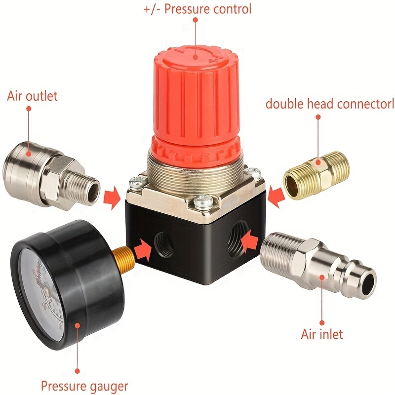 Pressure Regulator Valve Compressor Regulator 1/4 Air - Temu South Africa