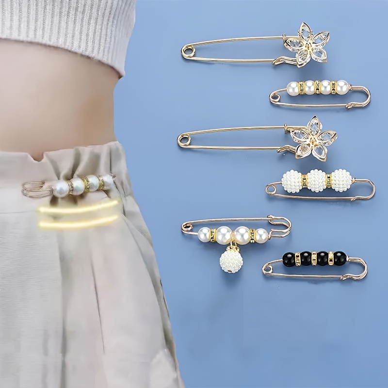 Wholesale GORGECRAFT 1 Box 16Pcs 8 Styles Pearl Safety Pin Decorative Safety  Clips Heavy Duty Faux White Pearls Colorful Balls Shawl Pins Brooches for  Sweater Dresses Cardigans Collar Women Supplies 