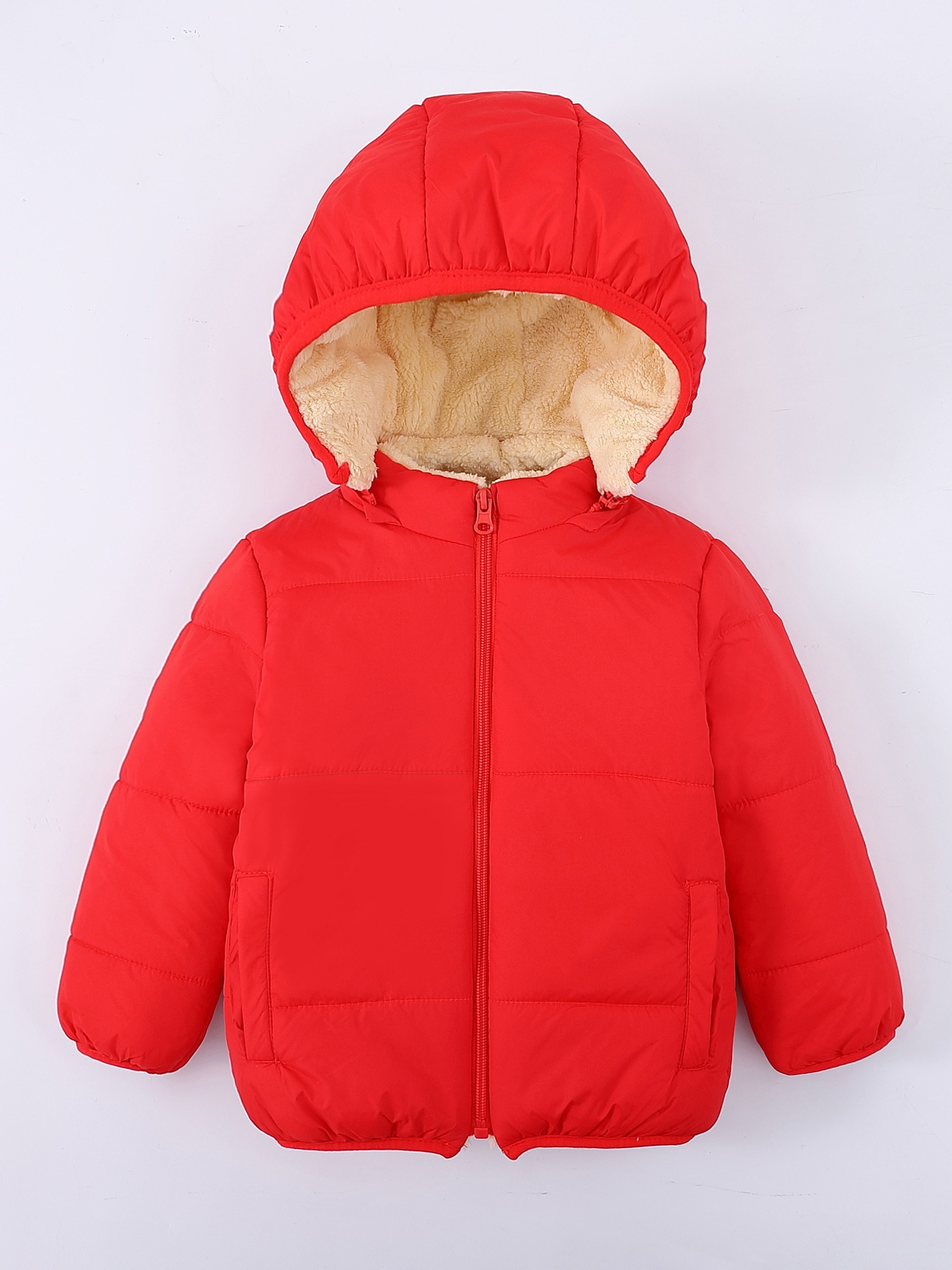 Boys/ Girls Jacket Winter Warm Hooded Padded Coat - Temu