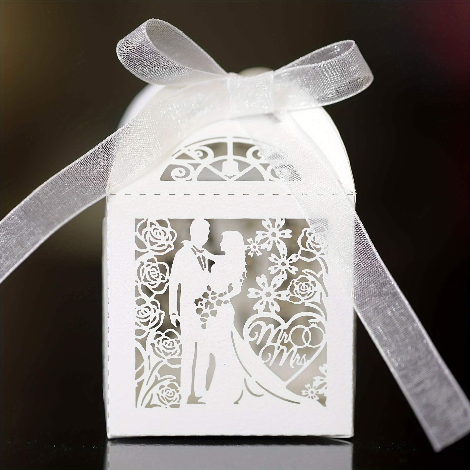 Cajas de Regalo pequeñas con cinta para decoración de bodas y