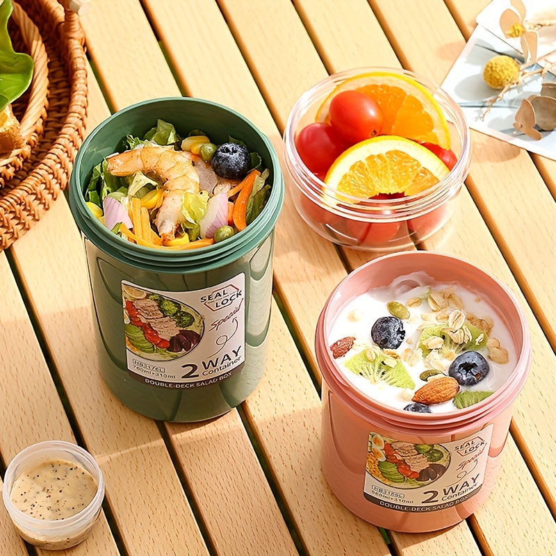 Bento Box Breakfast Box Oatmeal Cereal Nut Yogurt Salad Cup - Temu