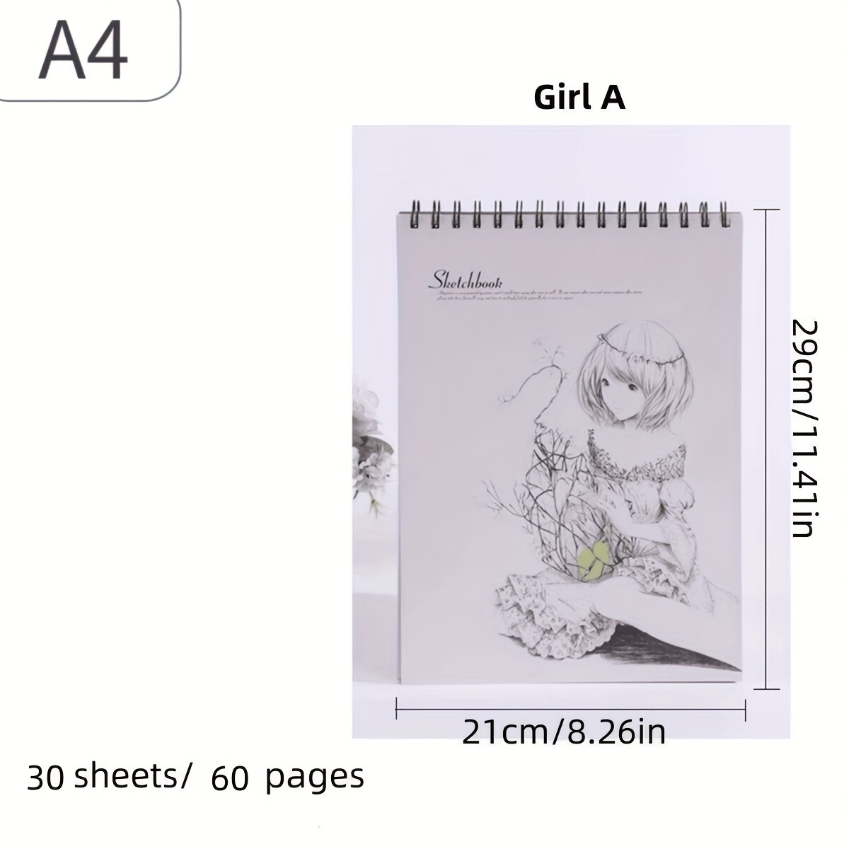 1pc 30-Sheets A4 Sketch Book: Perfect For Students And Artists To Create  Graffiti Art