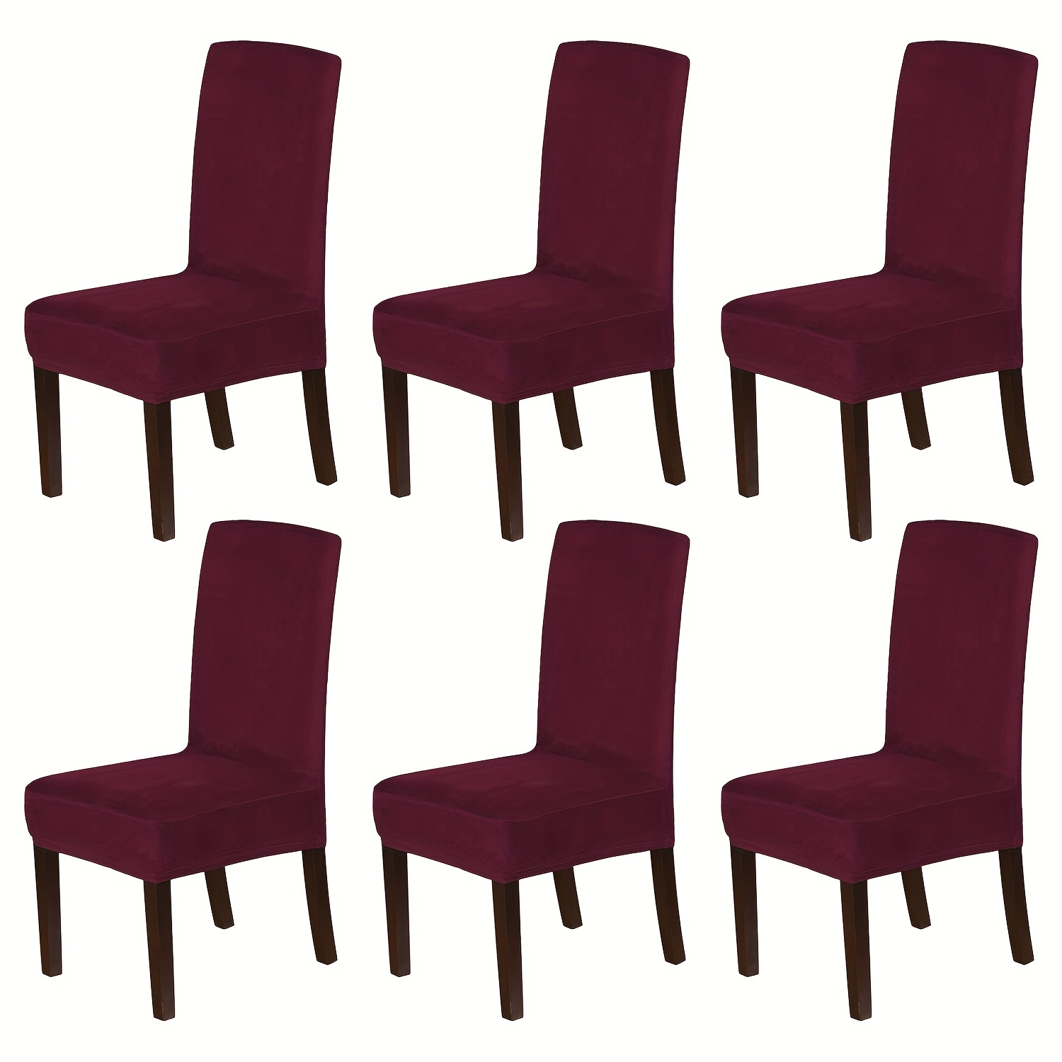 Maroon chair online covers