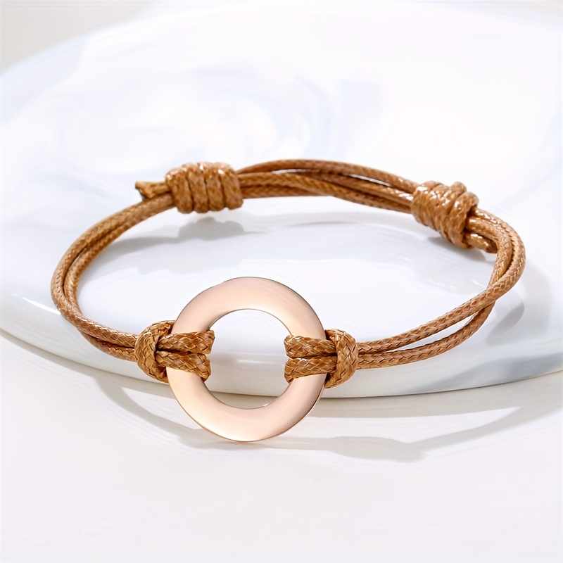 Adjustable Leather Rope Bracelet