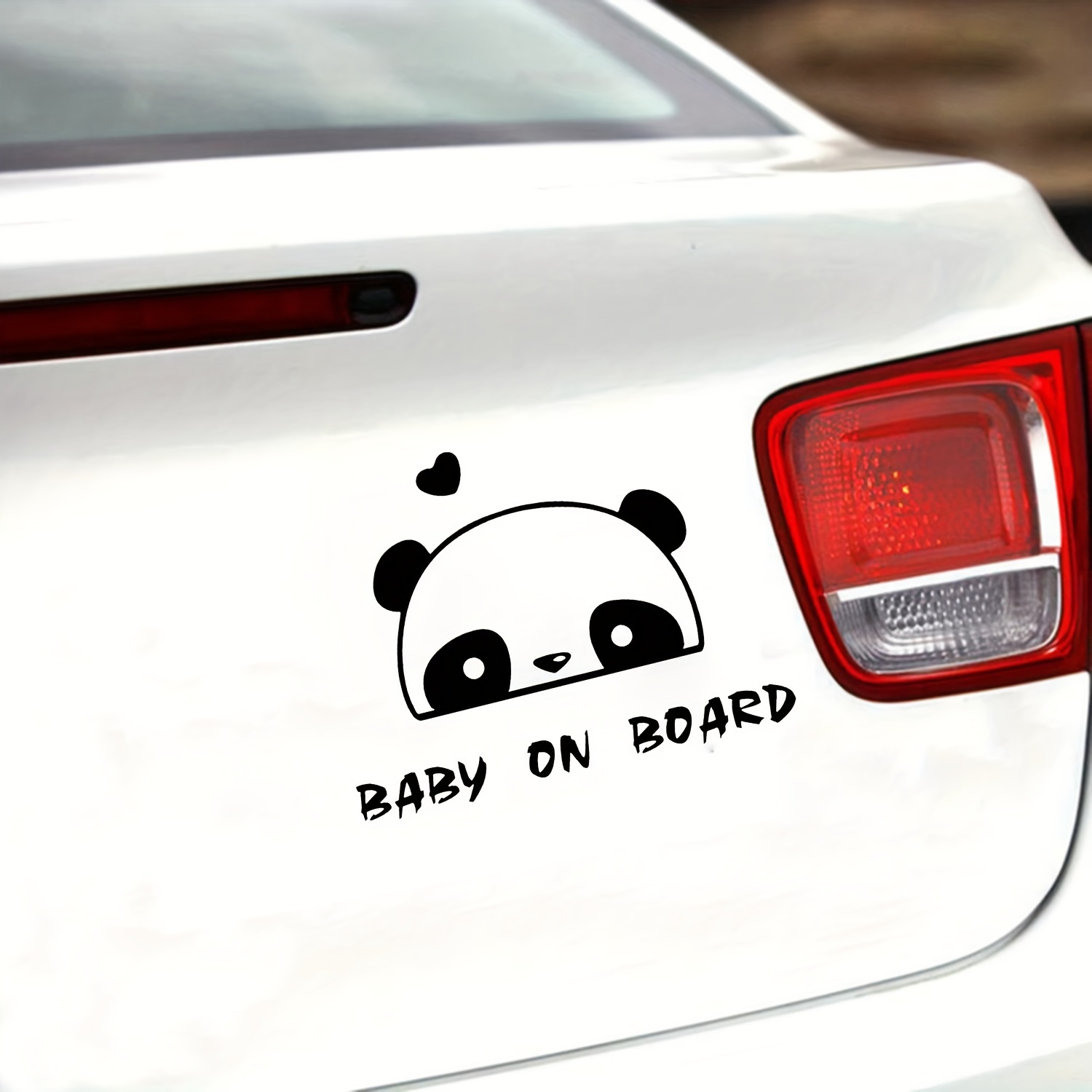Love Car Decals - Car Stickers, I Love Panda Car Decal
