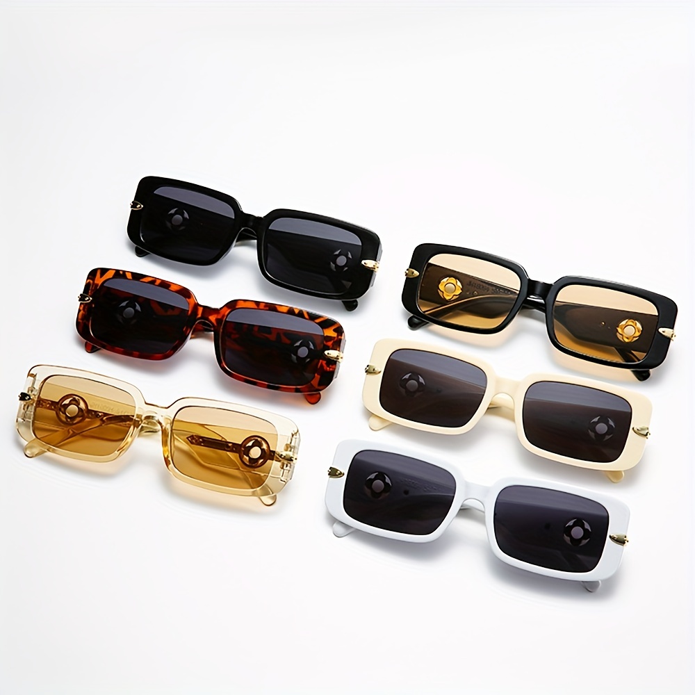 Retro Black Square Sunglasses Men Brand Designer Outdoor Fashion