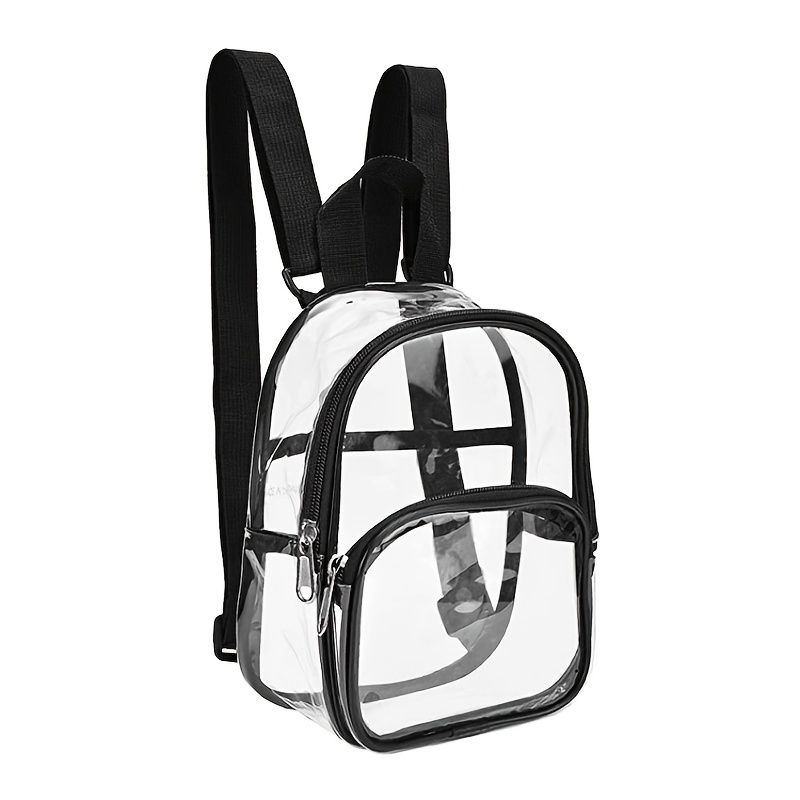 Outdoor Sports PVC Transparent Waterproof Mini Travel Backpack with Logo Printing for Concerts and Festivals