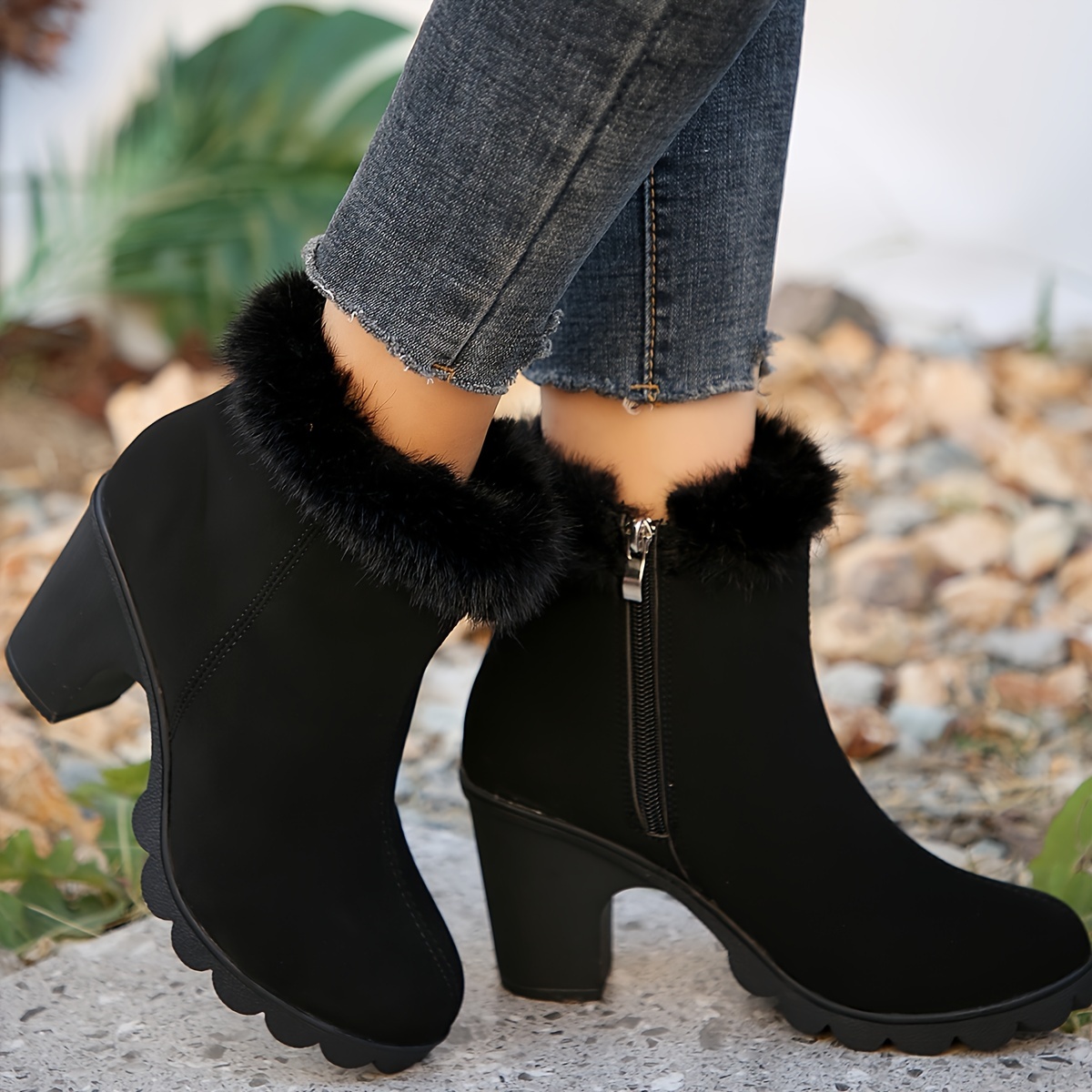 Heeled on sale winter booties