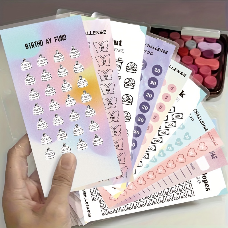 Boîte De Défi D'économie D'argent De 100 Enveloppes Kit De - Temu