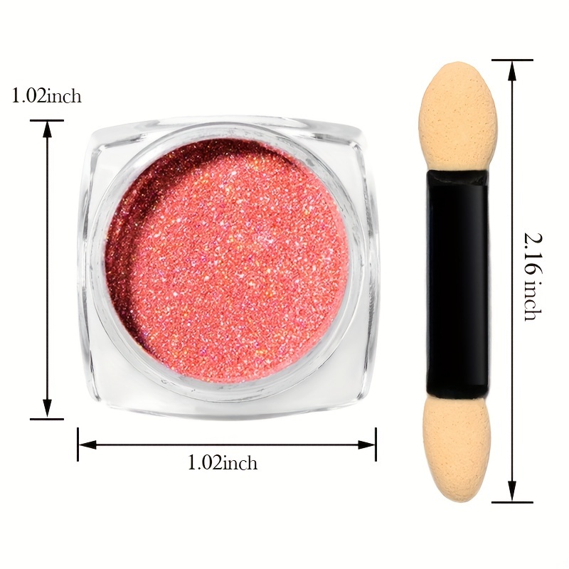 Holographic Nail Powder for DIY Nail Art - Create Magical Mirror Effect