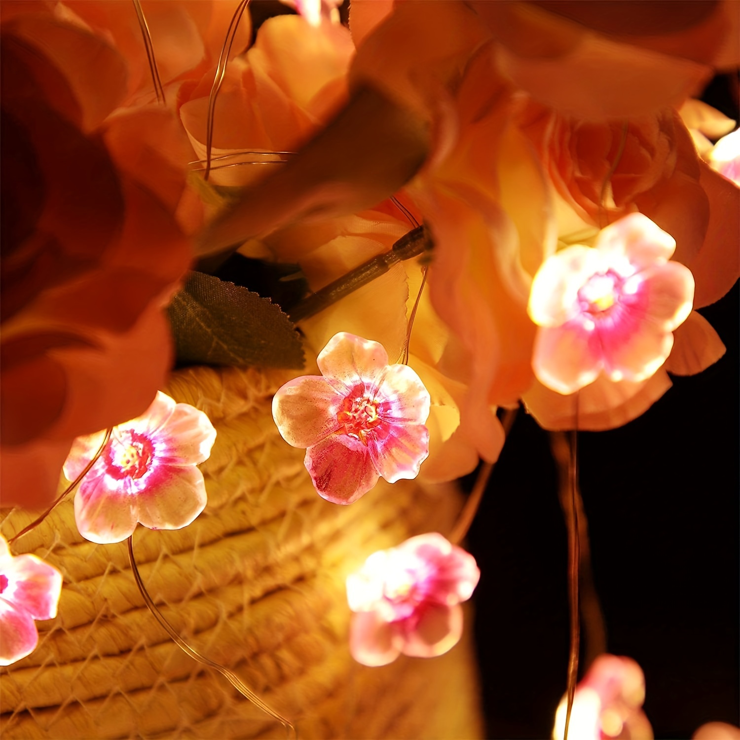 1pc Luci Di Stringa Di Fiori Di Ciliegio Per Camera Da Letto - Temu Italy