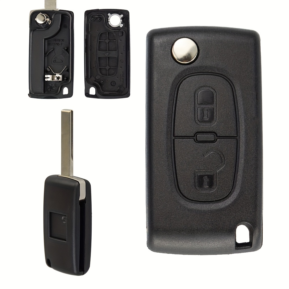 Okeytech 2/ 3/ 4 Buttons Remote Car Key For Peugeot 207 307 - Temu