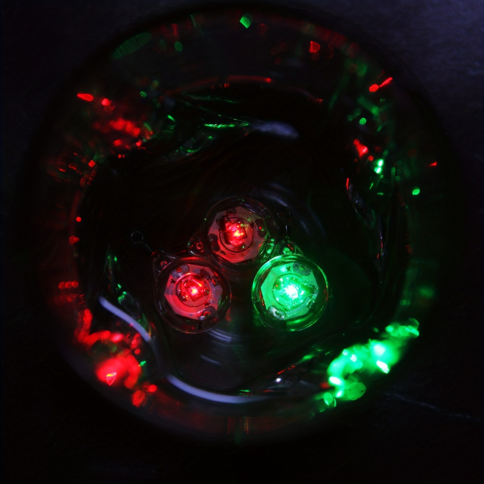 Mini leurre de pêche en forme d'oeil sous-marin, lumière LED Shoous, forme  de goutte