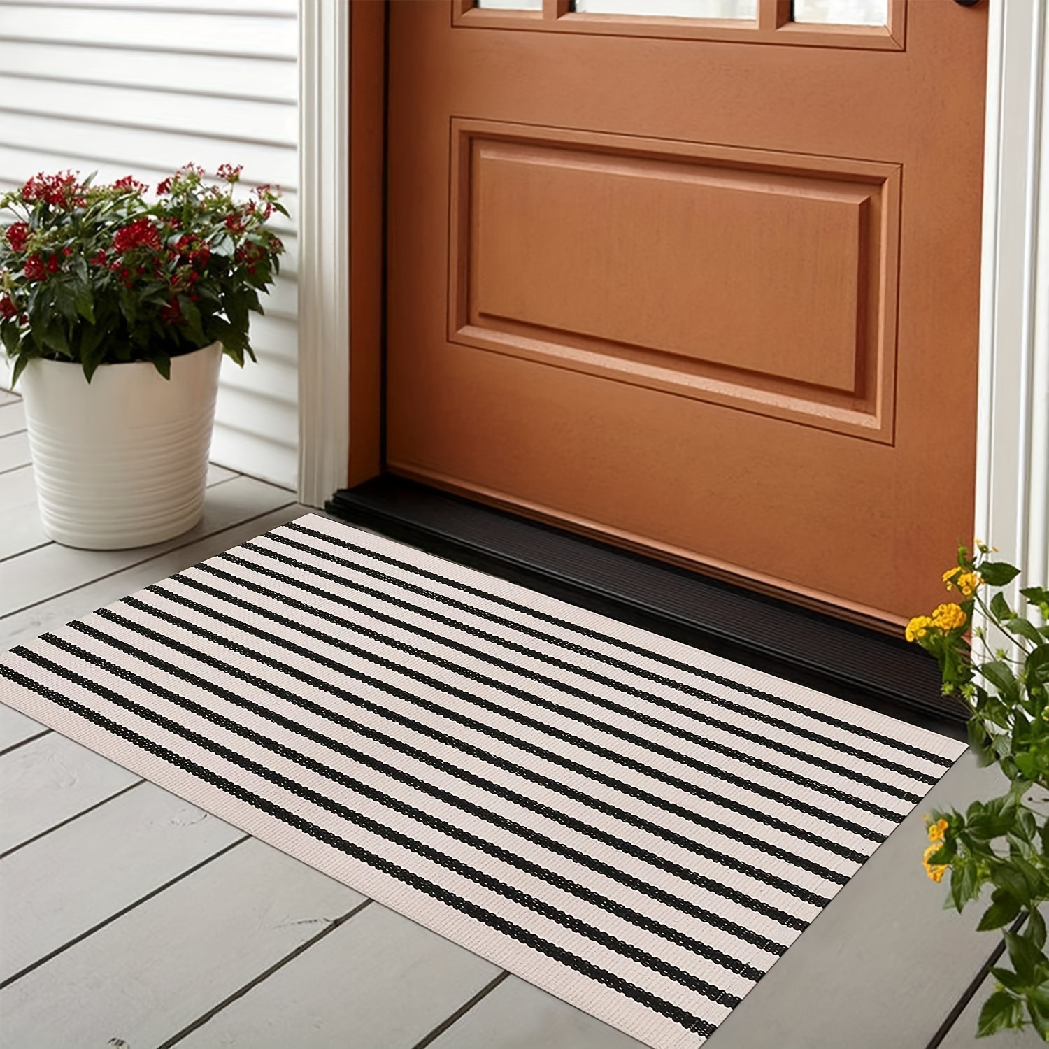 Large Doormats for Outdoor Entrance Home Summer, Farmhouse Washable Front  Door Mats Non Slip Washable, Home Office Floor Mats Carpet (Size 
