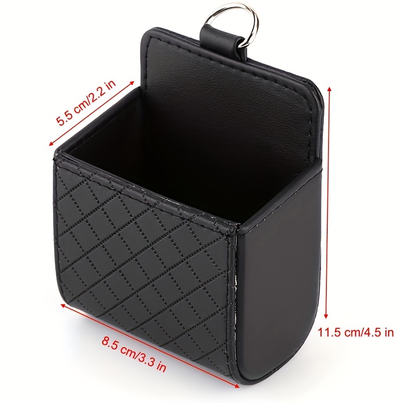 Leather Car Storage Box: Multifunctional Air Outlet Mobile - Temu