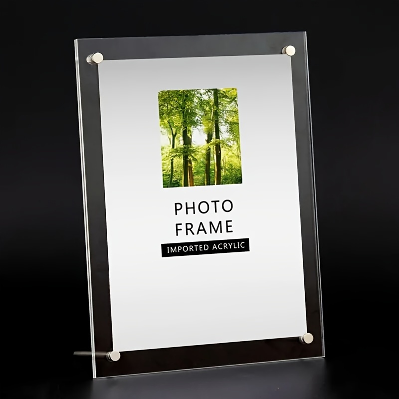 Multifunctional Picture Frame, Clear Acrylic Photo Frame, Simple Postcard  Decorative Poster Frame, Desktop Tabletop Display Frame, Photo Frames For  Wall And Tabletop Display - Temu