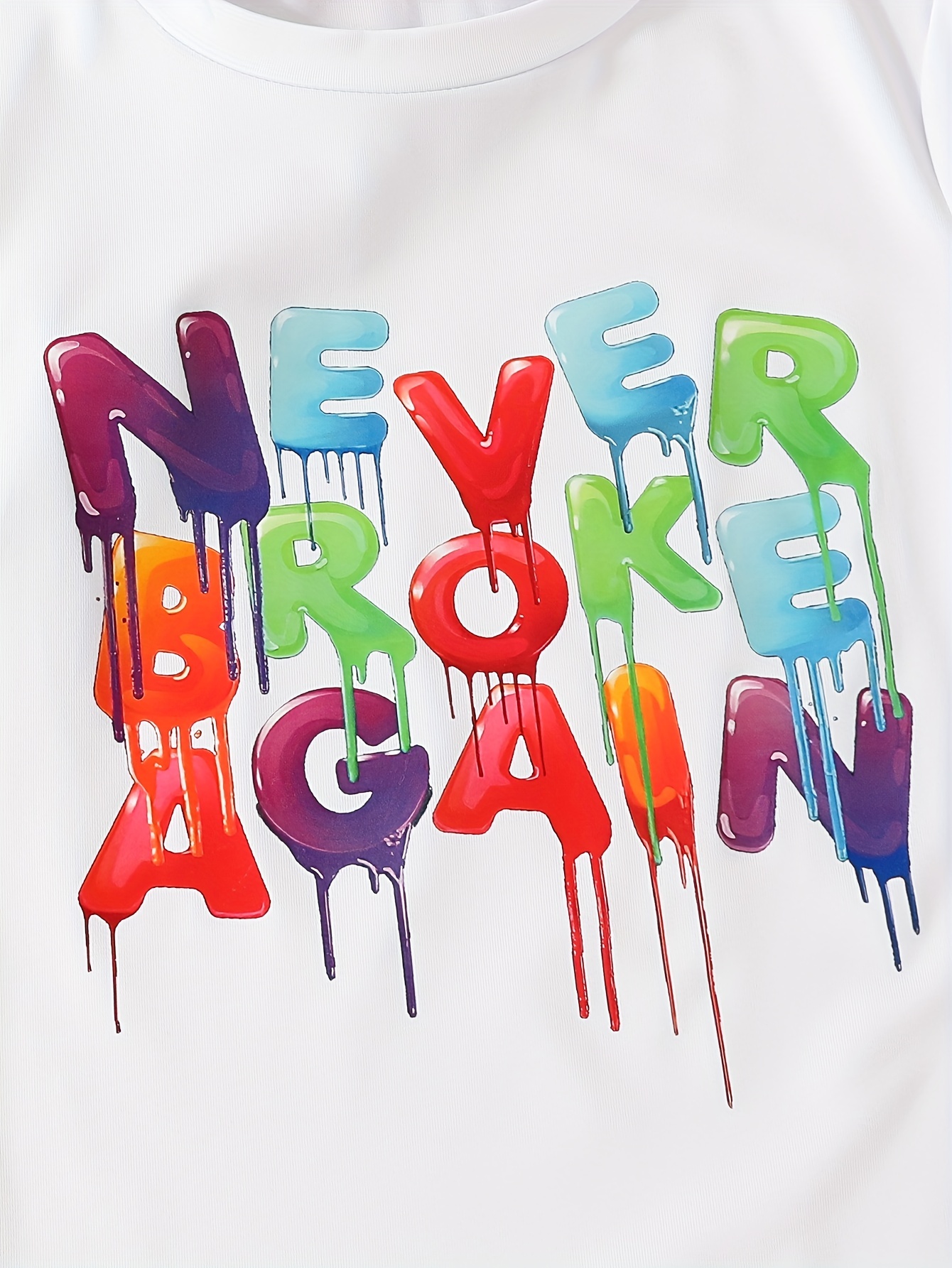 never broke again colorful shirt