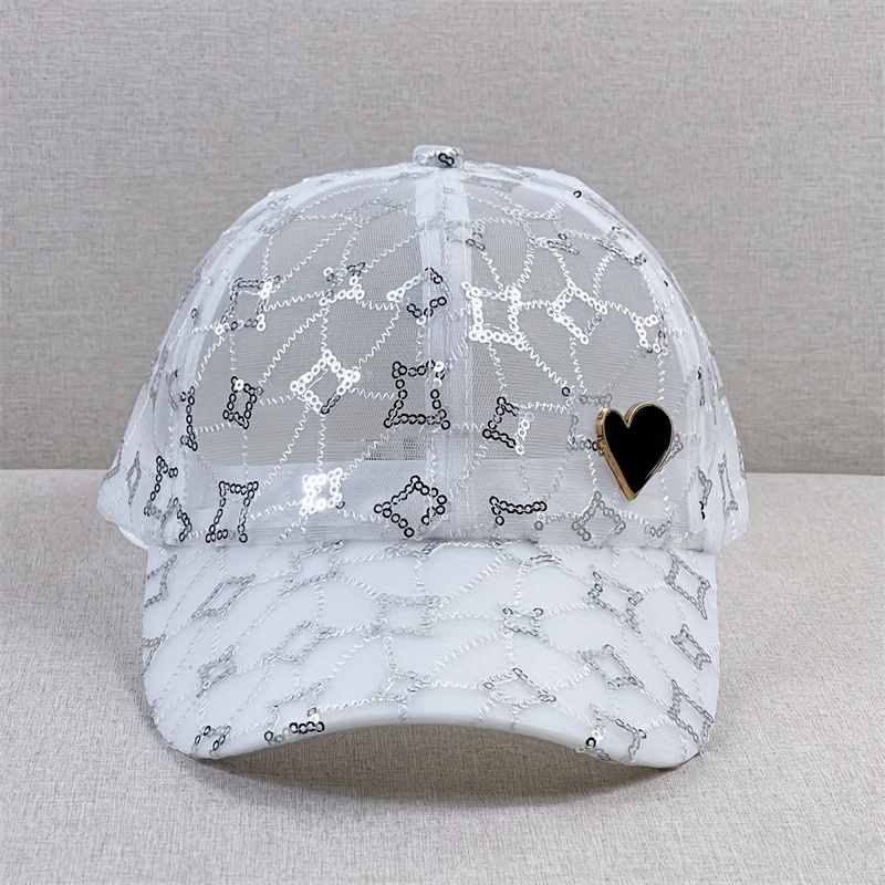 Jolie casquette de Baseball ajustable en maille brillante, pour