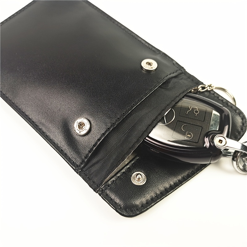 Personalised Luxury Leather RFID/ Faraday Key Pouch -  Sweden