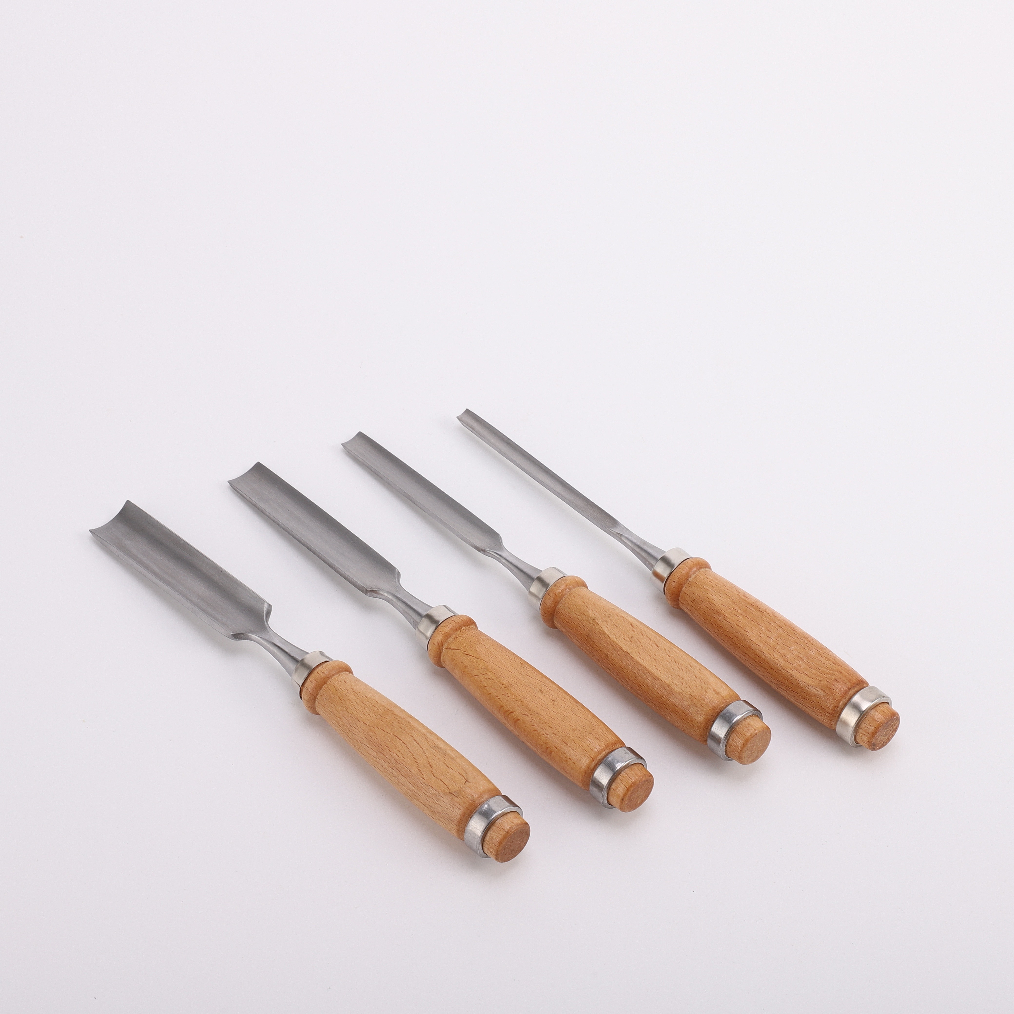 4PCS Semicircle Wood Carving Hand Chisel Tool Set Woodworking Half Round  Gouges