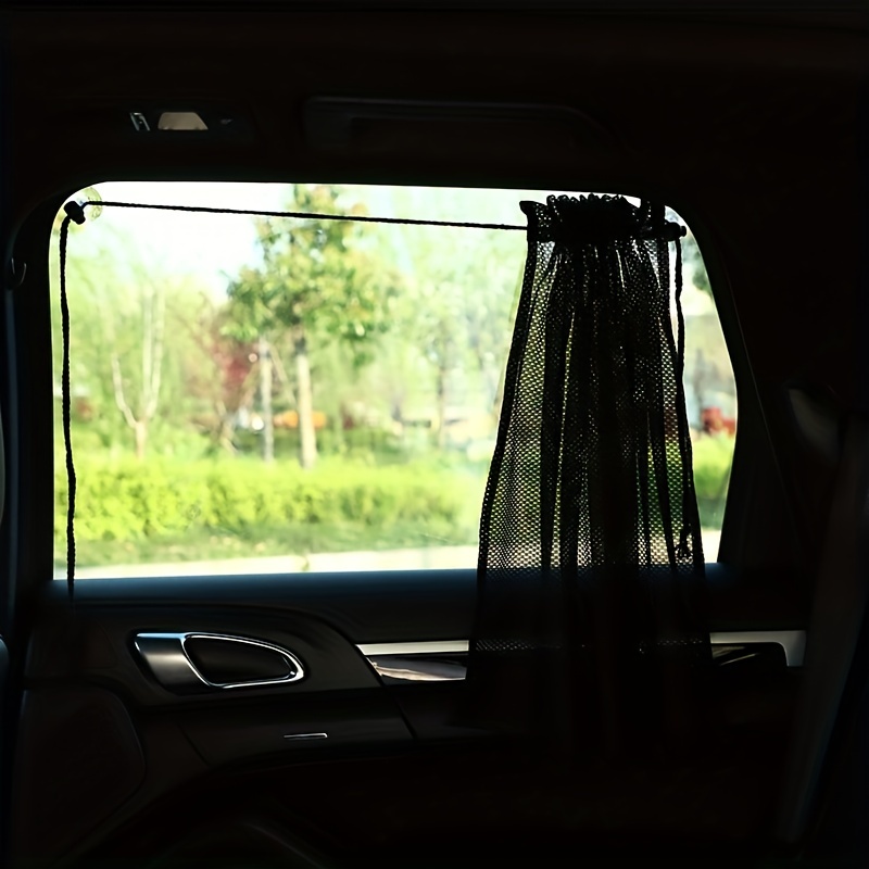2 Stück Autovorhänge, Sonnenschutz, Sommer-Netz-Saugnapf,  Auto-Sonnenschutz, Sonnenschutz, Wärmeisolierung, Auto-Seitenfenstervorhänge