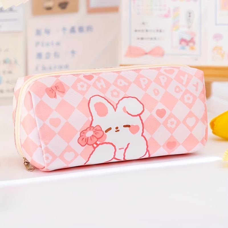 Kawaii Pencil Case Cherry Blossom Cute Pencil Case Large Capacity Pencil  Pouch Aesthetic Pencil Case Pencil Bag with 2 Sticky Notes School Supplies
