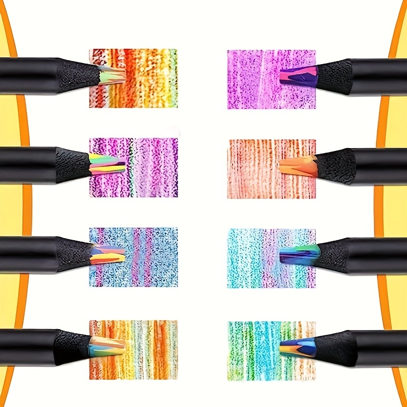 12 Color Rainbow Pen Graffiti Painting Pen Gradient Color - Temu
