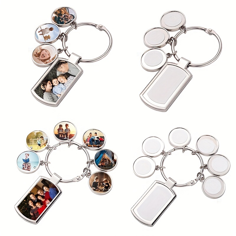 Sublimation Blank Key Ring Metal Blank Key Ring Sublimation - Temu