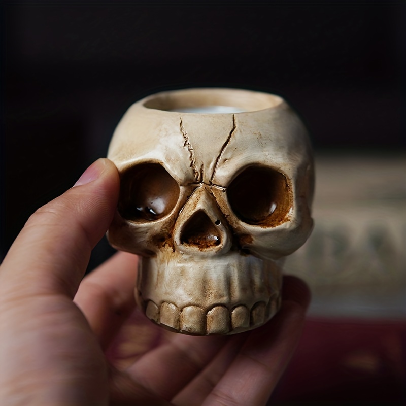 Mindful Skull Design Candle Warmer For Wax Melts Tarts - Temu