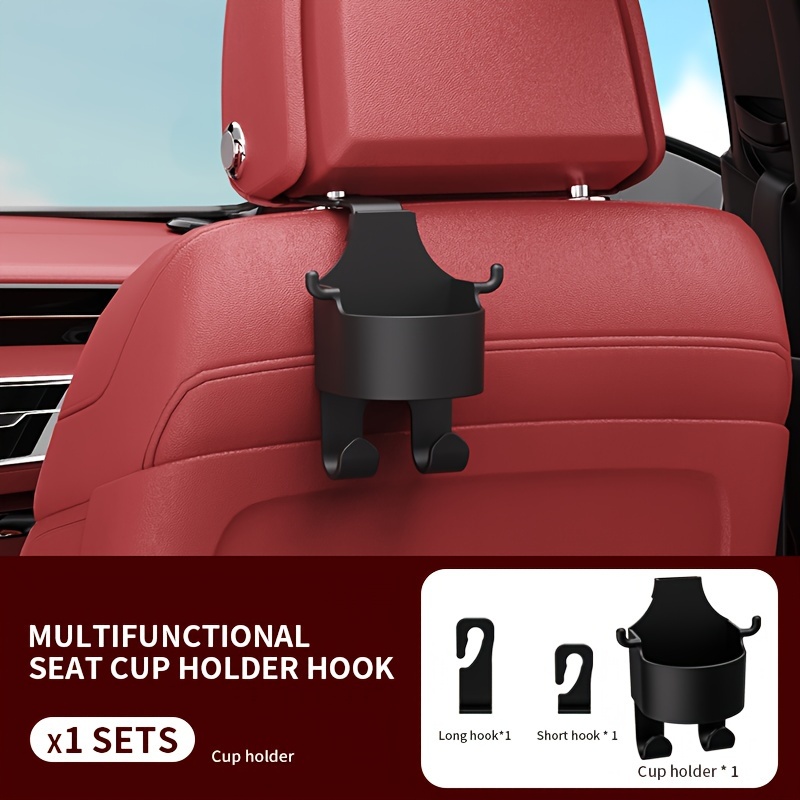 2 In 1 Universal Car Seat Back Hooks Headrest Mount Holder Portable Car  Seat Back Hanger Storage Hook Auto Interior Accessories