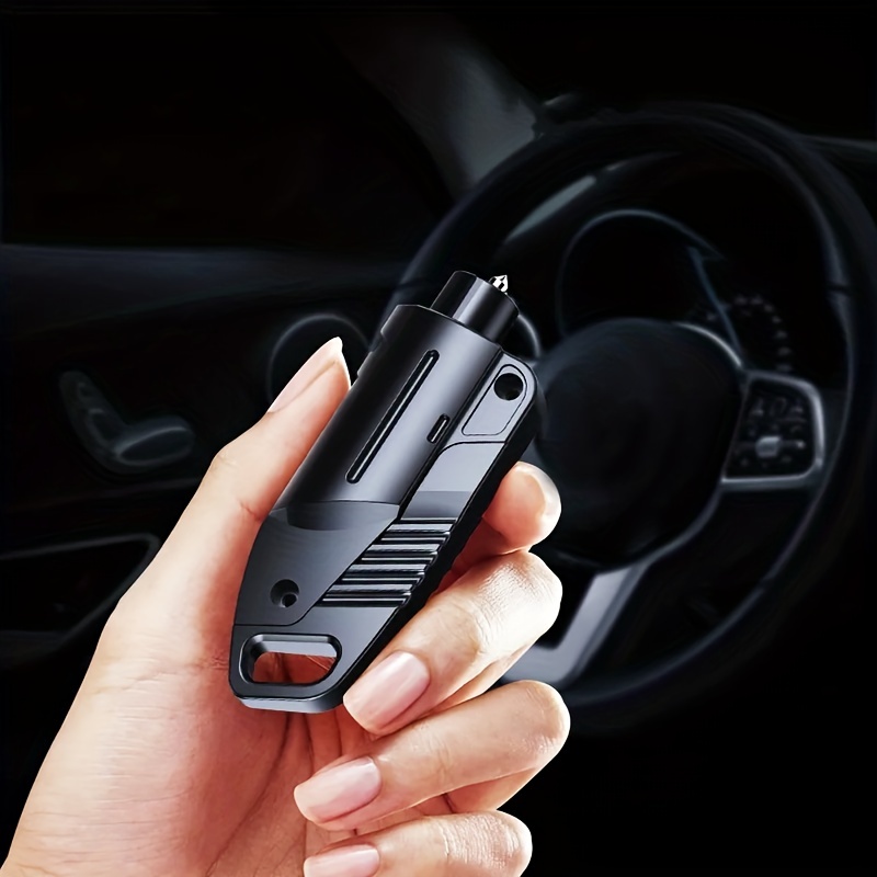 1 Seat Belt Cutter Window Breaker Keychain Car Safety Hammer - Temu