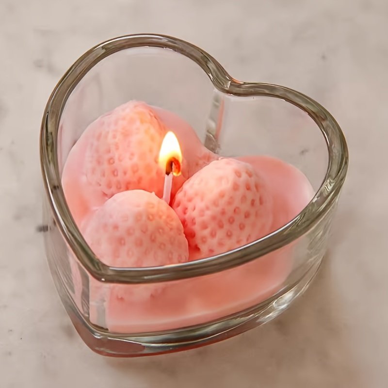 1pc Heart Shaped Scented Candle Decor Valentine's Day Dinner Aromatherapy  Gifts