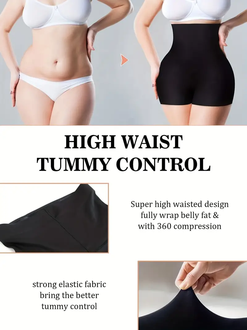 High Waist Shaping Shorts Tummy Control Compression Slimmer - Temu Canada