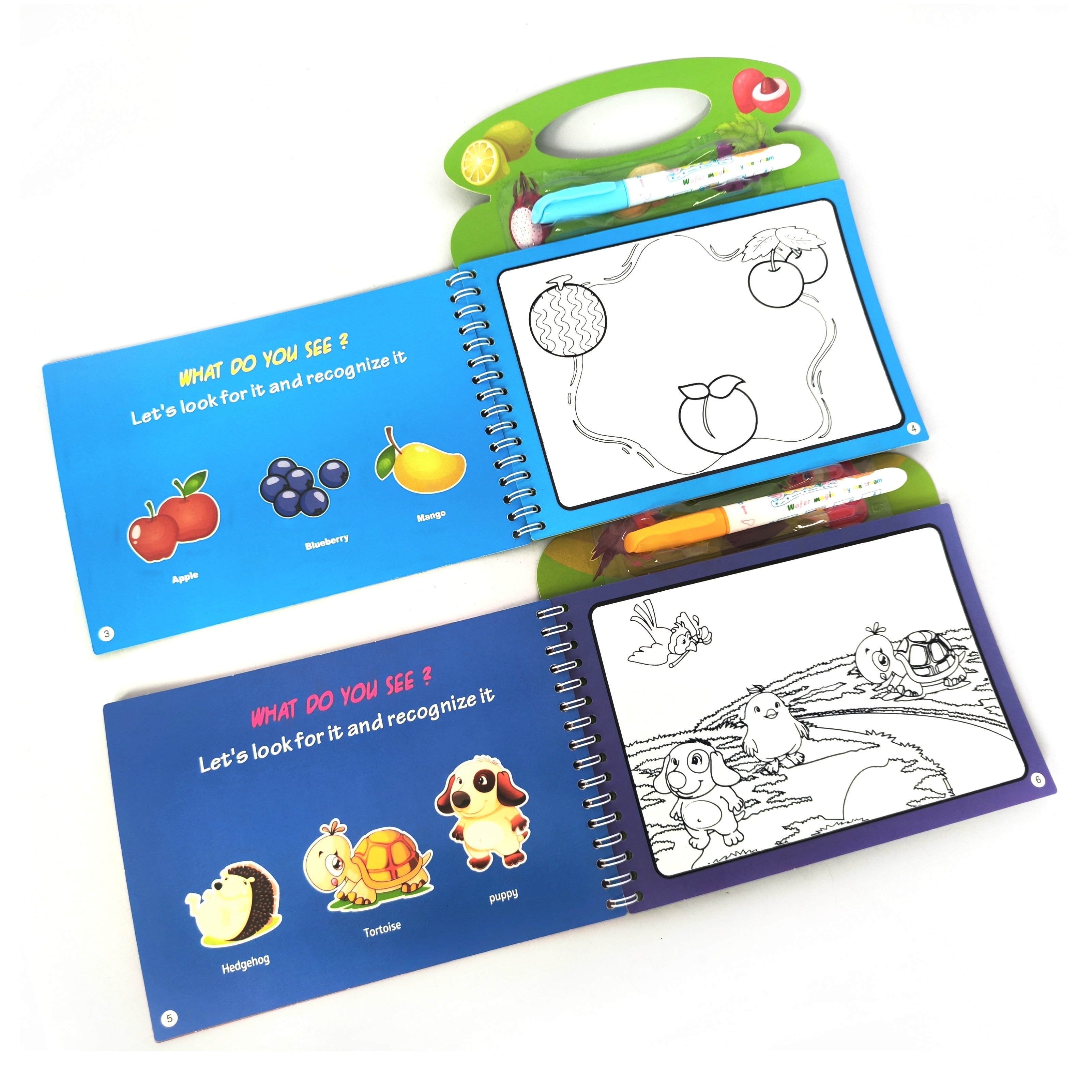 1 set set di libri illustrati di acqua magica, libro di immagini di acqua  scarabocchio per bambini asilo da colorare giocattoli regalo per bambini -  Temu Italy