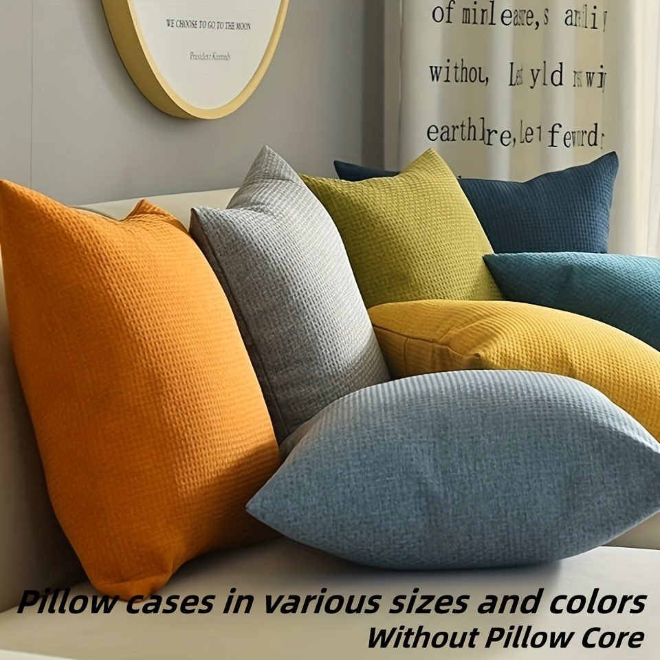 26x26 Pillow Covers Set of 2 Dark Grey, Extra Large Throw Pillow Covers for  Couch Sofa Pillows Gray, Soft Cozy Big Cushion Covers, Modern Square Euro