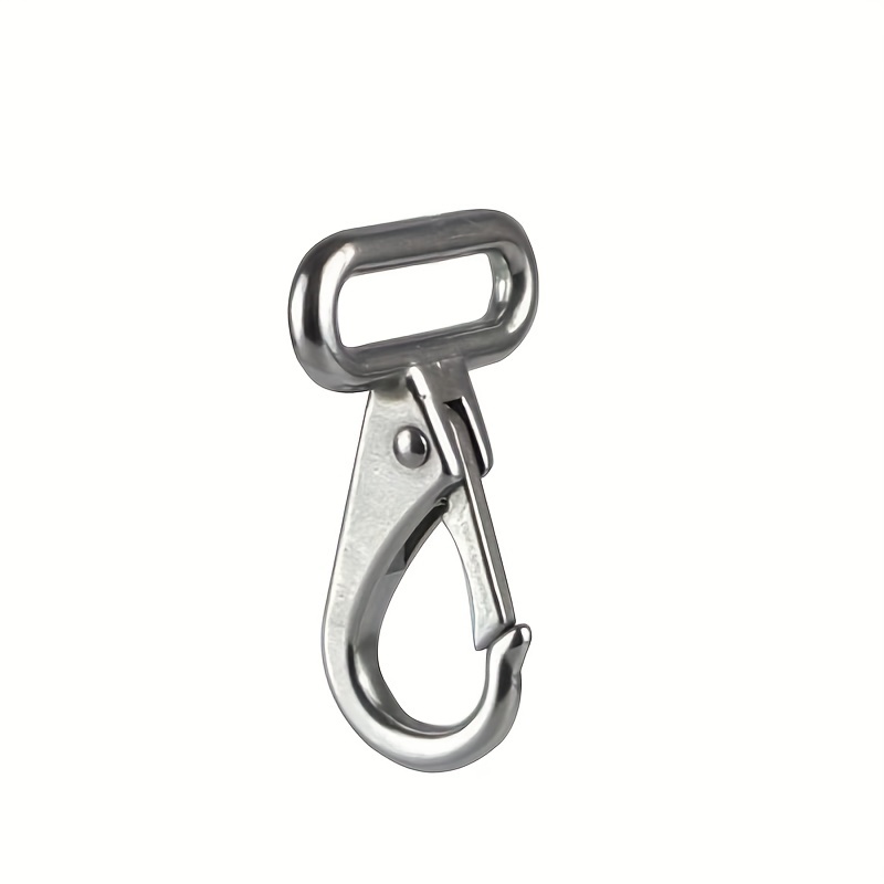 Peahefy Fishing Tackle Fishing Tools Accessories L97MM Spring‑Snap Clip  Diving Hook Double Ended Bolt Snap Hook Stainless Steel 