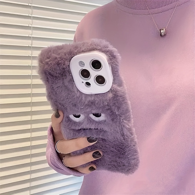 Cute Funny Fluffy Phone Case Iphone 15 14 13 12 11 Pro Max Temu